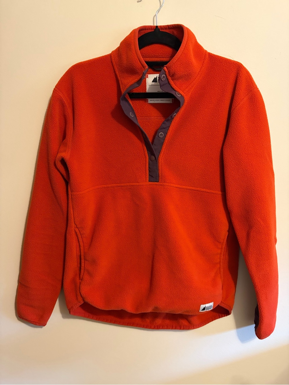 MEC - size XXS Women's Fireside Fleece Snap Pullover.